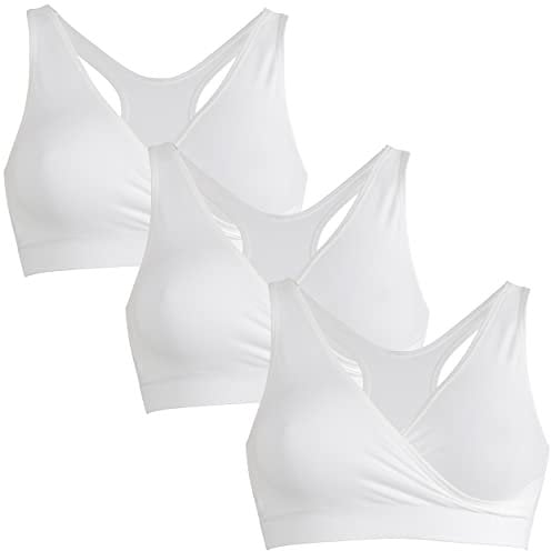 Medela Women's Sleep Bustier Nursing Bra, White, S EU
