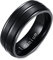 Bishilin Titan Ring Männer, Schwarz Ring Personalisiert 8MM Breit Matt Bandring Freundschaftsring Paterring für Herren Größe 57 (18.1)