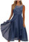 Swing Kleid Damen Pullover Elegant Sommer Sexy Spitze Patchwork Chiffon Ärmellos A-Linie Kleider Hohe Taille V-Ausschnitt Abendkleid Ballkleid Bandeau