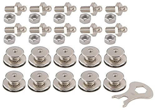 New Marine LOXX Set 10 Stück Oberteile + Gewindeschrauben M5x10 + Schlüssel
