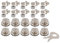 New Marine LOXX Set 10 Stück Oberteile + Gewindeschrauben M5x10 + Schlüssel