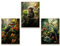 GrowArt - Exotische und farbenfrohe A3-Dschungelposter ohne Rahmen mit einem Tukan, einem Papagei und einem Affen - eine einzigartige und originelle Wanddekoration, die jeden Raum belebt.