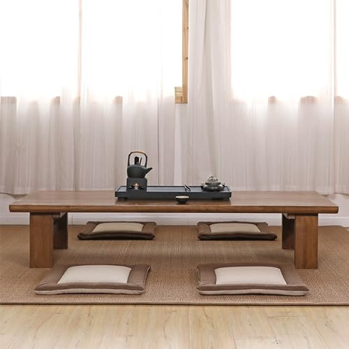 LXURY Japanischer Boden Tisch, Bodenstehender Esstisch, Japanischer Teetisch, Geeignet für Wohnzimmer