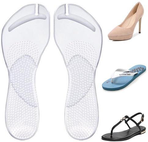 XCSJ Sandale Zehenschutz Anti-Rutsch Zehentrenner Zehenschutz Flip Flop Zehentrenner Schutz zum Schutz Kleiner Zehen, Linderung Von Schmerzen, für Flip Flops und Sandalen-1 Paar (L)