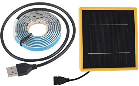 Pssopp Pflanzen-Wachstumsstreifen-Lichter-Set, Solar-LED-Wachstumslampe, Gartenarbeit, USB-Wachstumslicht für Gewächshaus, Aquarium, Hydrokultur, Sukkulenten (1M)