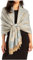 Sakkas Two Tone Vintage Jacquard Paisley Pashmina Schal Wickelschal Stola – SteelBlueBiege