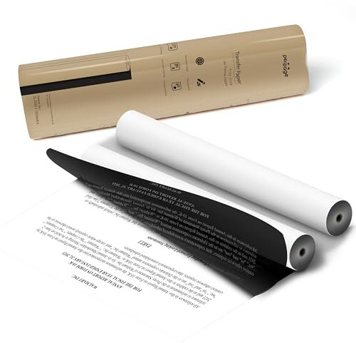 PeriPage Thermodrucker-Papierrollen, A4, 21 cm breit, Φ30 mm, A4-Thermopapier, 100 Blatt, 2 Rollen, kompatibel mit Thermodruckern A40, P80, M832, M834, MT800