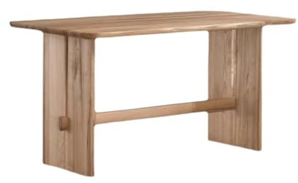 Küchentisch Moderner Tisch Esstisch aus Massivholz Rechteckiger Esstisch Couchtisch für Zuhause Schreibtisch mit Querstrebe Geeignet für Restaurants Büro Wohnzimmer Kücheninseltisch (Größe: S: 140 x 7