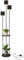 Fullwatt Stehlampe Wohnzimmer, Standleuchte Metall E14 mit Regal, Stehleuchte mit 3 Lampenschirm und Fußschalter, für Wohnzimmer, Schlafzimmer, Büro, Modern, 160 cm, Ohne Leuchtmittel, Weiß/Schwarz