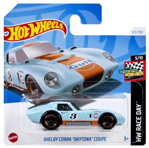 Hot Wheels Single Cars Shelby Cobra Daytona Coupe HTC77
