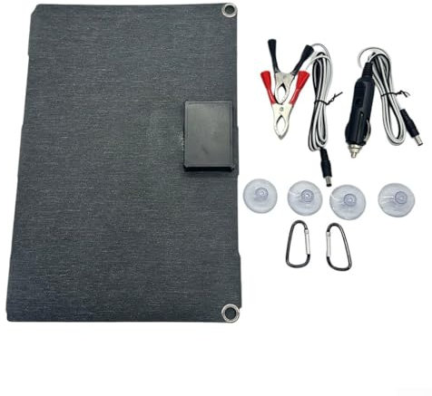 Chargeur de panneau solaire 40 W 12 V avec interface de type C, panneau solaire pliable, parfait pour le camping et les randonnées