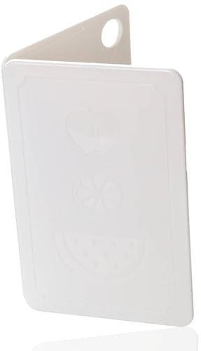Foldable Cutting Board, Mini Plastic Chopping Board Kitchen Cutting Board for Vegetables, Fruits, Meat, and Outdoor Use (Nordic Rice White 20x12.5x0.8cm)