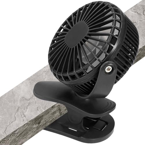 Genérico Ventiladores De Sobremesa | Ventilador Pequeño Con Pinza | Enfriamiento Compacto Para Hogar Oficina Escuela Interiores Exteriores Y Espacios Reducidos