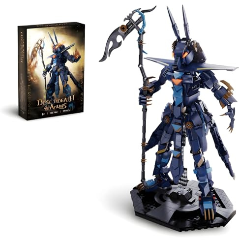 Ebortsin Ideas Desert Reaper Anubis Mech Building Block Set, 997+ Pieces Anubis Action Figures Building Blocks Model with Display Stand, Gift for History Fans and Adults Kids