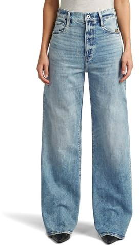 G-STAR Women's Deck 2.0 High Loose Jeans, Blue, 30 W/30 L