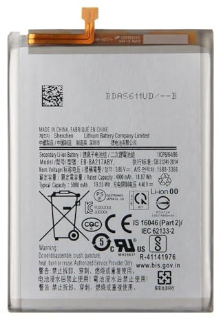 OnlyTech - Premium-Ersatz-Akku für Samsung Galaxy A21S SM-A217F, Galaxy A12 SM-A125F, Galaxy A02 SM-A022F, Galaxy A13 4G & 5G SM-A135F/A136B – 5000 mAh – Qualität identisch mit EB-BA217ABY