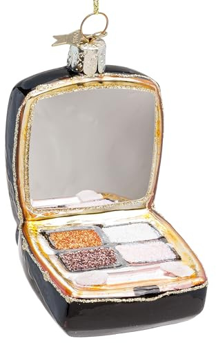 SIKORA Eyeshadow Palette besondere Weihnachtskugel Glas Christbaumschmuck Deko Figur Weihnachten Anhänger Ornament - Trend Line - BS037