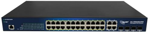 ALLnet Network Switch Managed L2 Gigabit Ethernet, W129024060 (Gigabit Ethernet (10/100/1000) Power Over Ethernet (Poe) Schwarz)