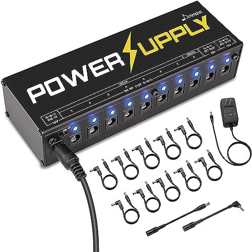 Donner DP-1 10 Pedales de efectos de guitarra con salida aislada Fuente de alimentación
