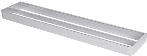 Haceka 1195704 HCK ALINE Doppelhandtuchhalter Bad Accessoires, Matt/Gebürstet, 60.8 x 12.1 x 3.5 cm