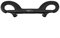 Clip, Bolzenkarabiner zum Tauchen, doppelter Karabiner, Schnalle für dominierende Kette aus Edelstahl, für Taucherausrüstung (115 mm, schwarz)