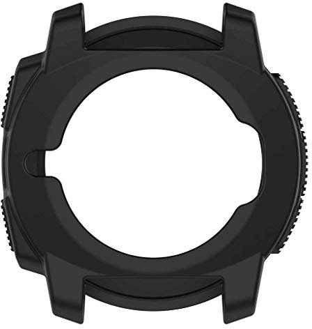 Für Garmin Instinct Schutzhülle,Colorful Soft Silikon Ultra dünn TPU Hülle Case Schutz für Garmin Instinct Smartwatch (Schwarz)