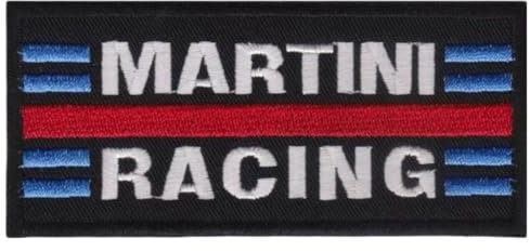 LipaLipaNa Martini Racing Racing Motorsport Aufnäher Besticktes Patch zum Aufbügeln Applique Souvenir Zubehör