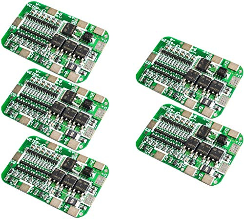 TECNOIOT 5 Stück 6S 15A 24V PCB BMS Schutzplatine für 6er Pack 18650 Li-Ionen-Lithium-Batterie