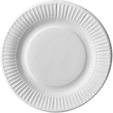 PAPSTAR 100 platos de cartón puro, redondos, diámetro de 19 cm, color blanco, extrafuertes, recibirás 5 paquetes de 100 unidades (total 500 unidades)