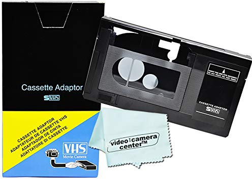 Motorized VHS-C Cassette Adapter for JVC C-P7U CP6BKU C-P6U,Panasonic PV-P1,RCA VCA115 + 1 MNS Micro-Fiber Cloth