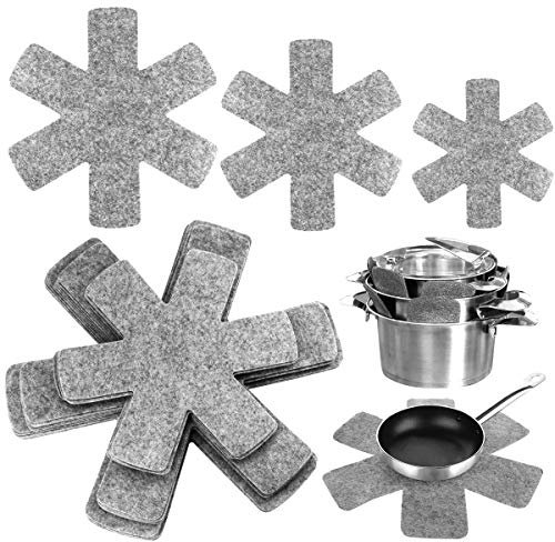 Twdrer Töpfe und Pfannen, 3 verschiedene Größen, Grau, 18 Stück