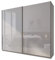 lukmebel LINA III Kleiderschrank 244 cm Schwebetürenschrank Schrank Komplett Set Weiß Hochglanz Schlafzimmer (244)