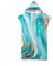Surwin Badeponcho Strandtuch Herren Damen Surfen Wechseln Handtuch Poncho Mit Kapuze kompakt und sehr leicht Robe Bademantel Surfponcho für Strand Schwimmen Schnorchel (70 * 110cm,Blauer See)