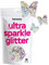 Hemway Ultra Sparkle Glitter - Butterfly | Silver Holographic Metallic Flake Sequins for Resin & Epoxy Crafts | Craft Supplies for Tumblers, Festival, Face, Body, Eye & Nail Art Decoration | 50 g