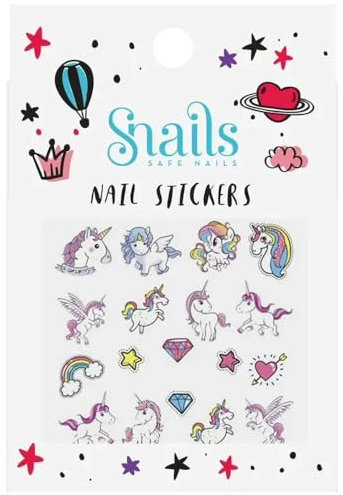 Snails 518060 Kinder Nagelsticker, Motiv: Einhorn, abziehbar