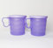 Tupperware Junge Welle 2X Trinkbecher mit Henkel 350ml Hell Lila + Hängelöffel