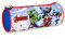 PERLETTI Marvel Avengers Federmäppchen mit Hulk Thor Iron Man Captain America - Kinder Federtasche Mappchen mit Superhelden - Blau Rot Stiftetui Pouch Holder Für Kleine Jungen Klainkind - 21x8x8 cm