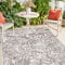 payé Outdoor Teppich Wetterfest - 240x340cm - Beige Weiß - Dschungel Muster - Teppiche für Terrasse Balkon Garten Indoor