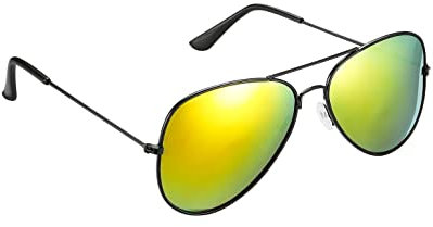 Komonee Pilot Style Sunshine Lens Sunglasses Designer Unisex Mens Womens UV400 Classic Shades Great For Cycling Golf Fishing Sports