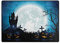 Badematten Halloween-Mond-Nacht-Fledermaus-Baumhaus Fußabtreter Rutschfester Sauberlaufmatte Saugfähige Fussmatten Für Küche Schlafzimmer Außenbereich 100x150 cm