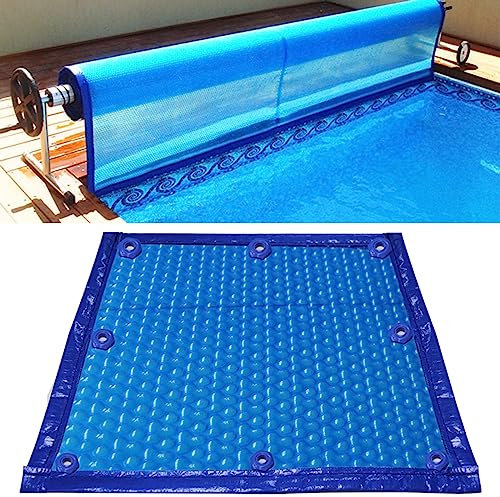 LXLZYXSF Solarplane Solardecken-Abdeckung Mit Tüllen, Wärmespeichernde Decke Rechteck 1 1,5 2 3 4 5 6 7 8 M, Unterflur-Pools & Aufstell-Pools, Blau Blase (Size : 3x3.5m/9.8x11ft)