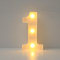 LED Zahlen 3D Lampe Beleuchtete Ziffern, Dekorations Zahlen Nachtlicht Lampe 0 1 2 3 4 5 6 7 8 9, für Hochzeit, Geburtstag, Party, Weihnachtslampe (1)