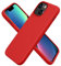 aaaioe Silicone Case Designed for iPhone 13 Mini Case, Ultra Slim Shockproof Protective Liquid Silicone Phone Case with Soft Anti-Scratch Microfiber Lining, 5.4 inch,red