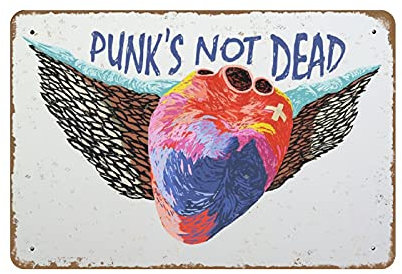 Punks Not Dead Druck Anarchist Anarcho Punk Sozialismus Eat The Rich Punk Anarchy Poster Drucke Linke Neuheit Retro Metall-Blechschild Wohnkultur Teller Wandkunst Bauernhausschild Wohnzimmer-Dekor
