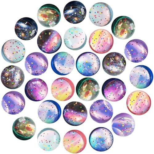 36 Stück Flummis, 30mm Flummies für Kinder, Flummi Planeten, Hüpfbälle Flummi Planeten, Gummibälle Groß Set Kinder Geburstag Mitgesbel, Schultüte Füllung Partygeschenke Gastgeschenk,Spielzeug Geschenk