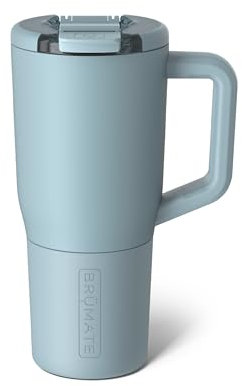 BrüMate Müv – Tasse à café isotherme 100 % étanche de 750 ml avec poignée et couvercle – Tasse à café de voyage en acier inoxydable – Tasse à café à double paroi (brume)