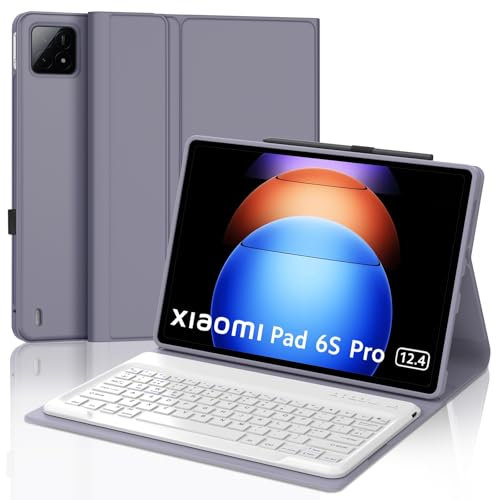 SENGBIRCH Wireless Bluetooth Keyboard Lightweight Slim for iOS iPad, iPad Pro, iPad Air, Mac, Android Tablet Samsung Galaxy, Xiaomi Pad 5, Huawei, Lenovo, White