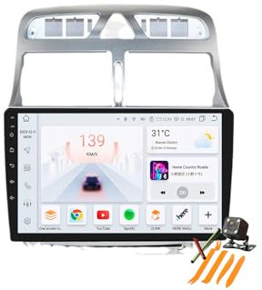Autoradio Android 13.0 Navi 2 DIN Stereo für Peugeot 307 307CC 307SW 2001-2013 Sat GPS Navigation 9 Zoll Cartablet Multimedia Player FM BT Receiver mit Carplay 4G 5G WiFi SWC,Y150s