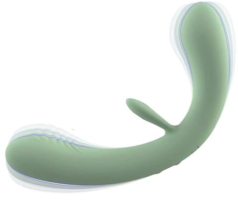 ChicLSQ Doppelkopf Einfügung Vibrator mit 10 Vibrationsmodi für Sie Klitoris und G-Punkt Stimulation Paarvibrator Lesben Doppel Dildo Partner Silikon Stark Anal Vibratoren Sexspielzeug für Frauen Paar