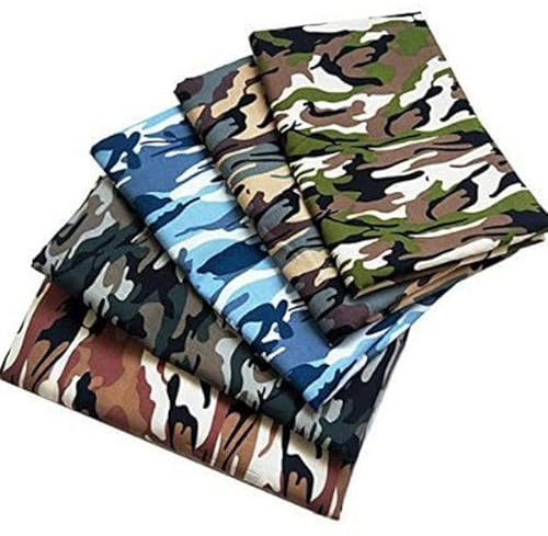 BrightGlow Camouflage Print Stoff 100% Baumwollstoff Meterware Baumwolle Patchwork Stoffe Paket Tarn Printed Cotton Quilting Stoff Fat Quarters Stoff Handwerken Nähen Stoff Kostümstoff 2# 5pcs 24X24cm